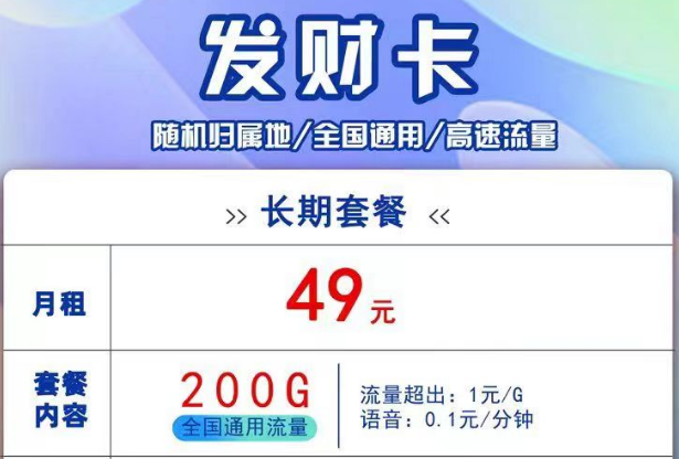 聯(lián)通線上流量卡有長期套餐嗎？聯(lián)通發(fā)財卡、吉祥卡、銀兔卡9元月租卡|純通用流量