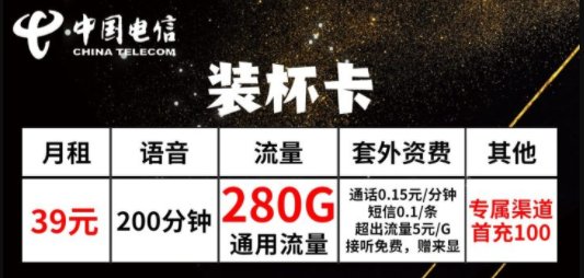 有合約期的流量卡就不好用？河北專用電信裝杯卡39元20G通用+260G省內+可選號